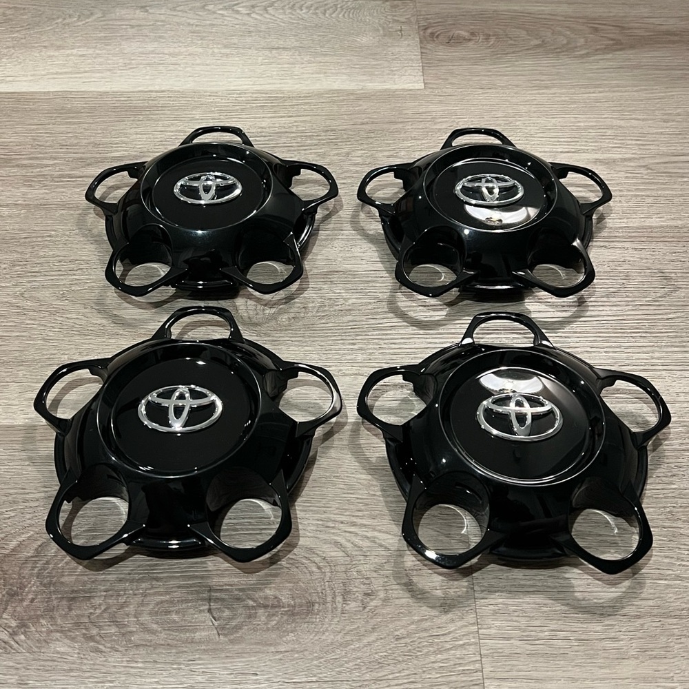 Toyota Black Wheel Center Caps Set